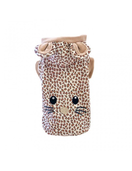 TOPOMIO FACE PANTHER BEIGE PULL TOPOMIO FACE PANTHER BEIGE PULL