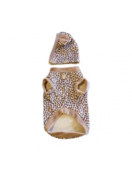TOPOMIO FACE PANTHER BEIGE PULL TOPOMIO FACE PANTHER BEIGE PULL
