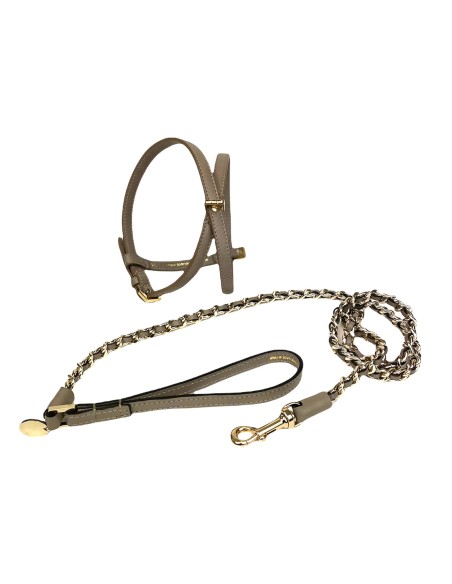 ICON LEATHER LEASH TAUPE