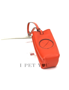 ORANGE POOPY BAG