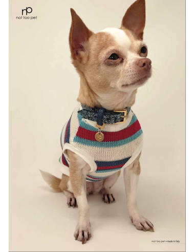 STRIPED COTTON SWEATER BLUE STRIPED COTTON SWEATER BLUE