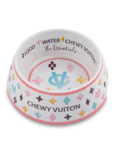 WHITE CHEWY VUITON BOWL 2