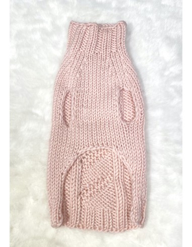 PULL TRECCIA ROSA CHIARO