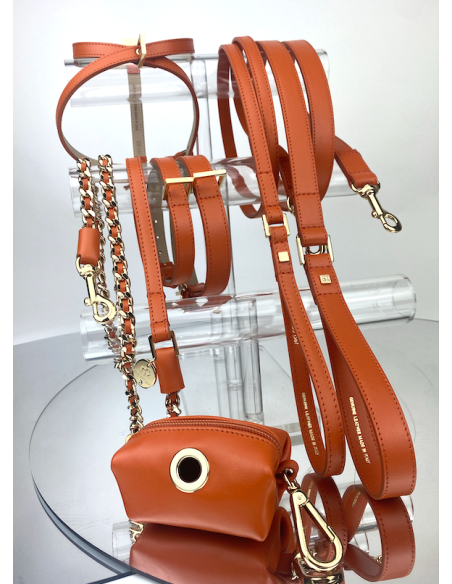 MANDARINO BASIC LEATHER LEASH