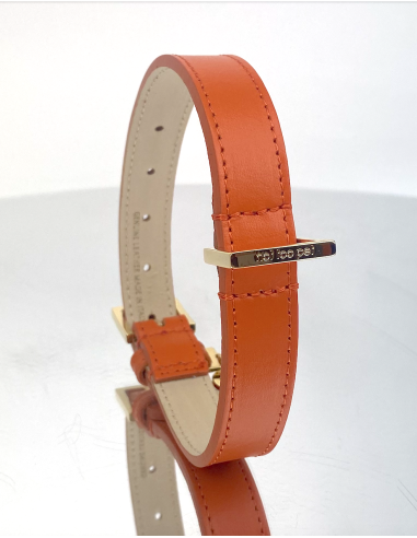 BASIC LEATHER COLLAR MANDARINO