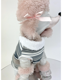 STRIPED GILET GREY SHADE... 2