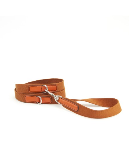 GUINZAGLIO NASTRO 3 POSIZIONI ARANCIO