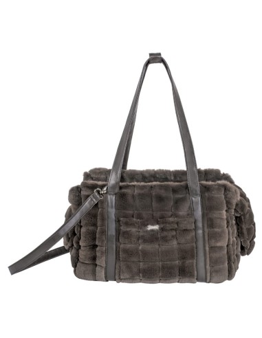 TIMELESS POSH FUR BAG CHOCO