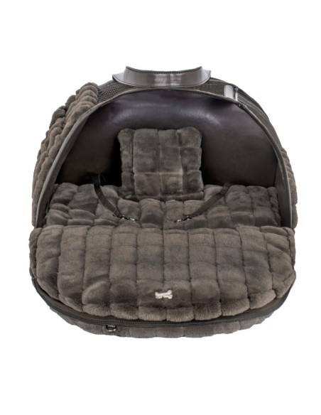 NEW ARIA BAG POSH FUR DARK CHOCO