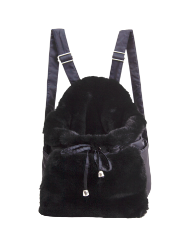 BACKPACK WITH FAUX FUR