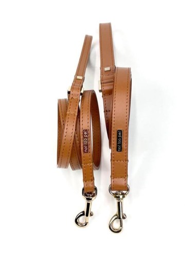 BASIC LEATHER LEASH COGNAC