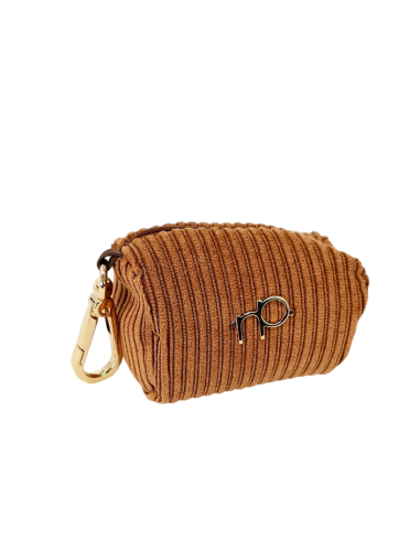 POCHETTE VELLUTO COGNAC