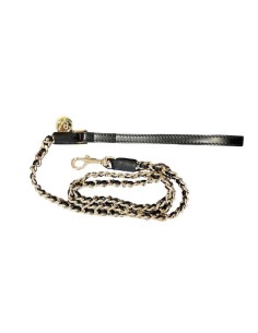 ICON LEATHER LEASH BLACK