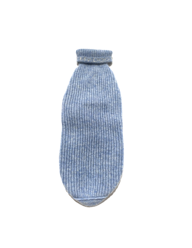 CASHMERE PULL LIGHT BLUE MELANGE