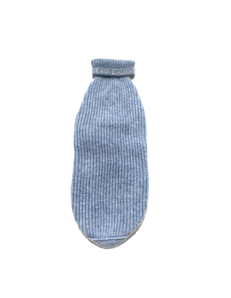 CASHMERE PULL LIGHT BLUE MELANGE