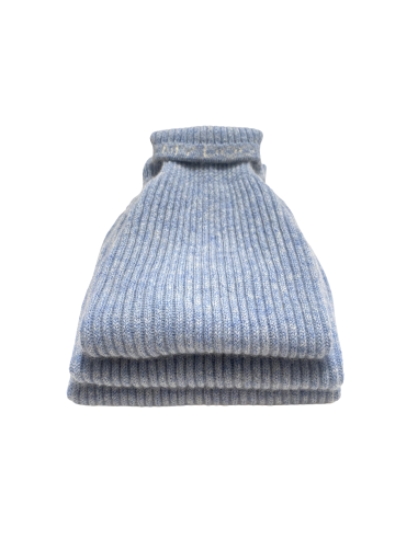 CASHMERE PULL LIGHT BLUE MELANGE