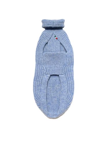 CASHMERE PULL LIGHT BLUE MELANGE