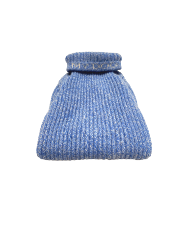 CASHMERE PULL BLUE MELANGE