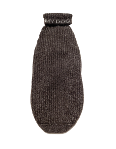 CASHMERE PULL BROWN MELANGE 2