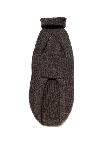 CASHMERE PULL BROWN MELANGE