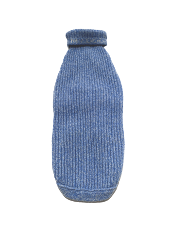 CASHMERE PULL BLUE MELANGE