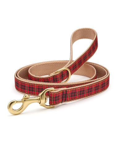 NEW RED PLAID LEAD