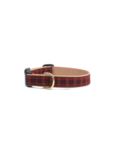 NEW RED PLAID COLLAR