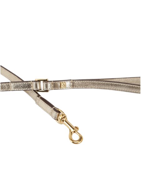 BASIC LEATHER LEASH PLATINUM