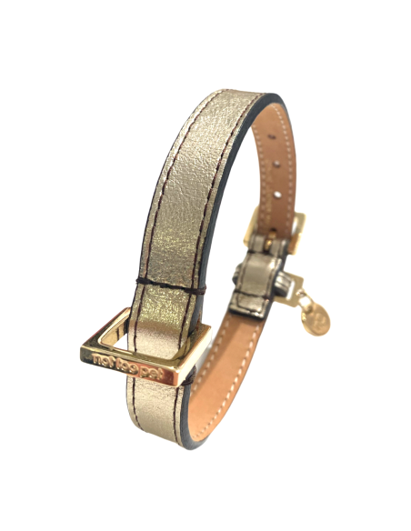 PLATINUM BASIC LEATHER COLLAR