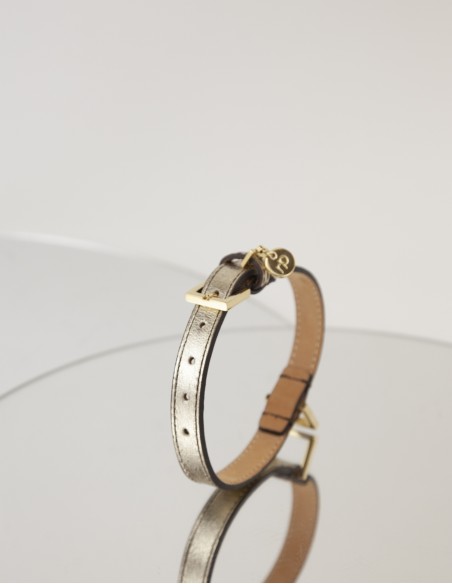 PLATINUM BASIC LEATHER COLLAR