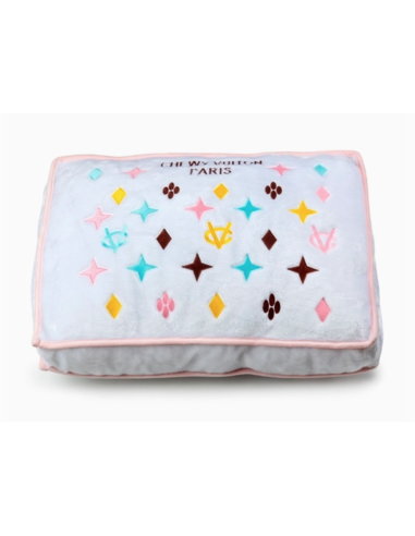 WHITE CHEWY VUITON SOFT BED