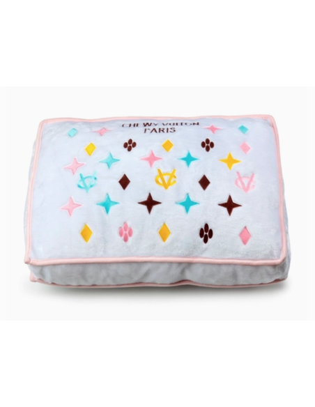 WHITE CHEWY VUITON SOFT BED