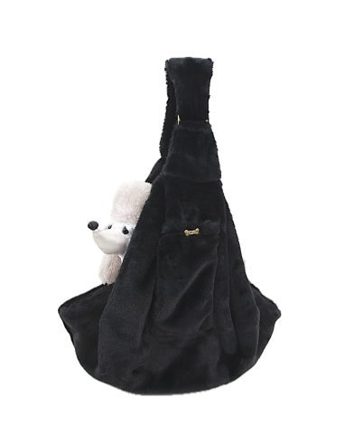 SOFT FUR BAG BLACK