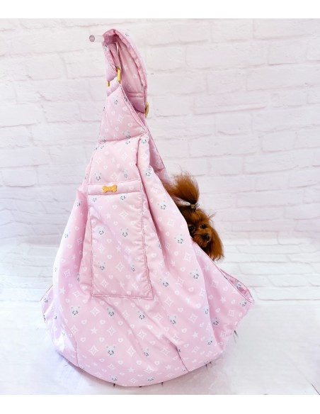 SOFT BAG MONOGRAM PINK