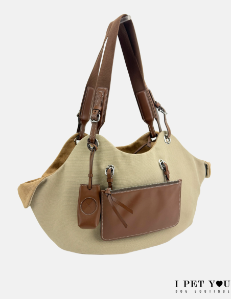 BORSA TULIP NATURAL TABACCO