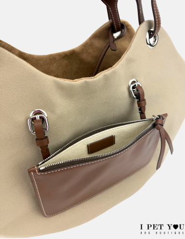 BORSA TULIP NATURAL TABACCO