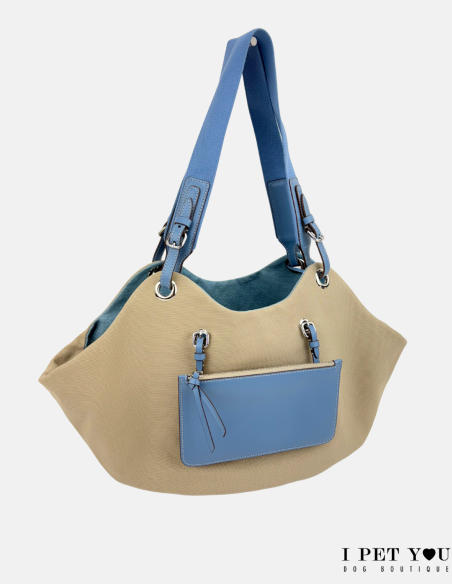 NATURAL BLUE SUGAR TULIP BAG