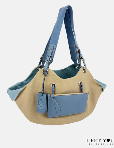 NATURAL BLUE SUGAR TULIP BAG