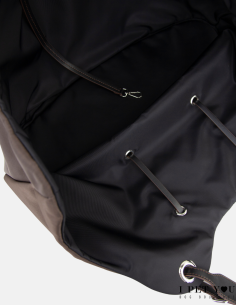 CHOCO BLACK NYLON TULIP BAG... 2