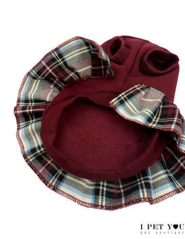 TARTAN SWEATSHIRT DRESS