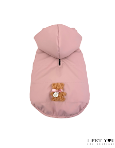 PINK BEAR WARM RAINCOAT