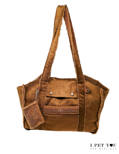 COGNAC SHEEPSKIN BAG