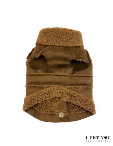 SHEEPSKIN GILET HARNESS COGNAC SPECIAL