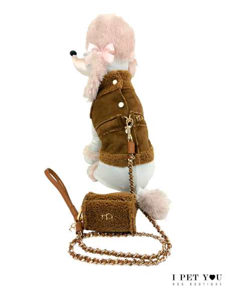 SHEEPSKIN GILET HARNESS COGNAC SPECIAL