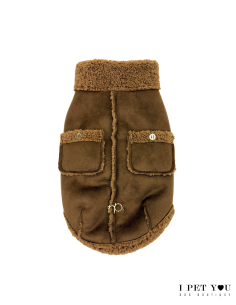 SOFT SHEEPSKIN COAT COGNAC...