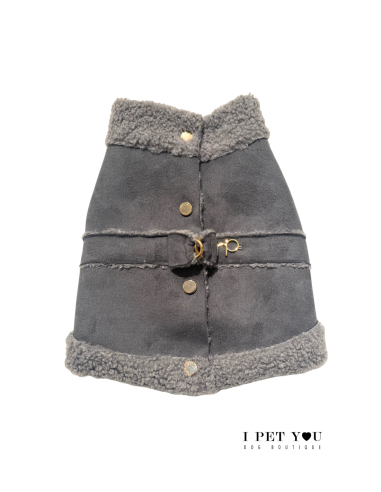 SHEEPSKIN GILET HARNESS GREY SPECIAL