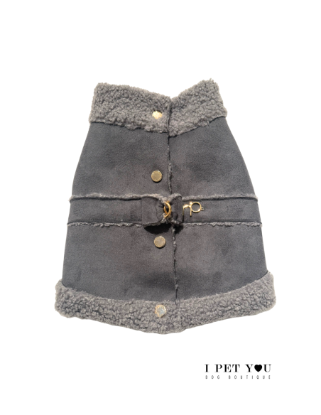 SHEEPSKIN GILET HARNESS GREY SPECIAL