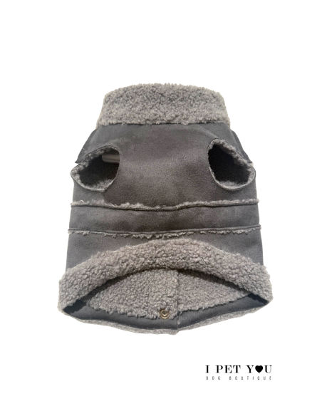 SHEEPSKIN GILET HARNESS GREY SPECIAL