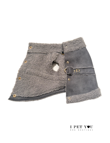 SHEEPSKIN GILET HARNESS GREY SPECIAL