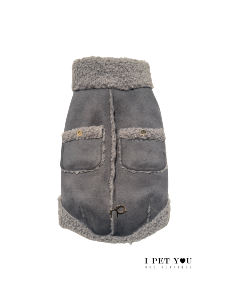 SOFT SHEEPSKIN COAT GREY SPECIAL